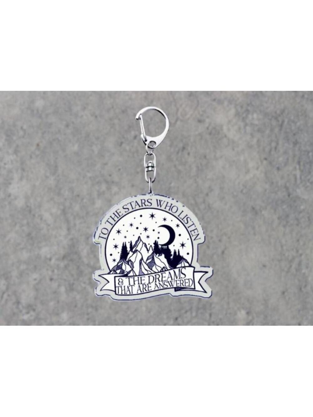 ⭐PICK 3/$15 ACOTAR Quote Acrylic Keychain, Fantasy Reader Gift